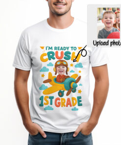 Flying Into a New Adventure Custom Photo Kids' School Shirt
