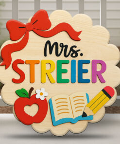 Personalized 3D Teacher Plaque – Custom Appreciation Sign