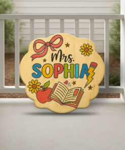 Personalized Teacher Door Sign – Custom Welcome Classroom Sign