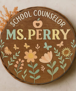 Custom 3D School Counselor Door Sign – Office Name Plaque