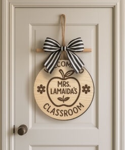 Custom 3D Teacher Door Sign – Personalized Classroom Decor