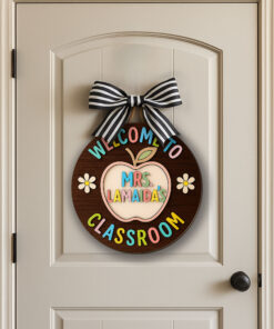 Personalized Classroom Decor - Custom 3D Teacher Door Sign