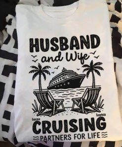 Husband & Wife Cruising Partners for Life Personalized Shirt