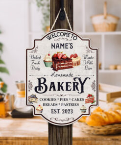 Custom Bakery Wood Sign - Kitchen Decor Wall