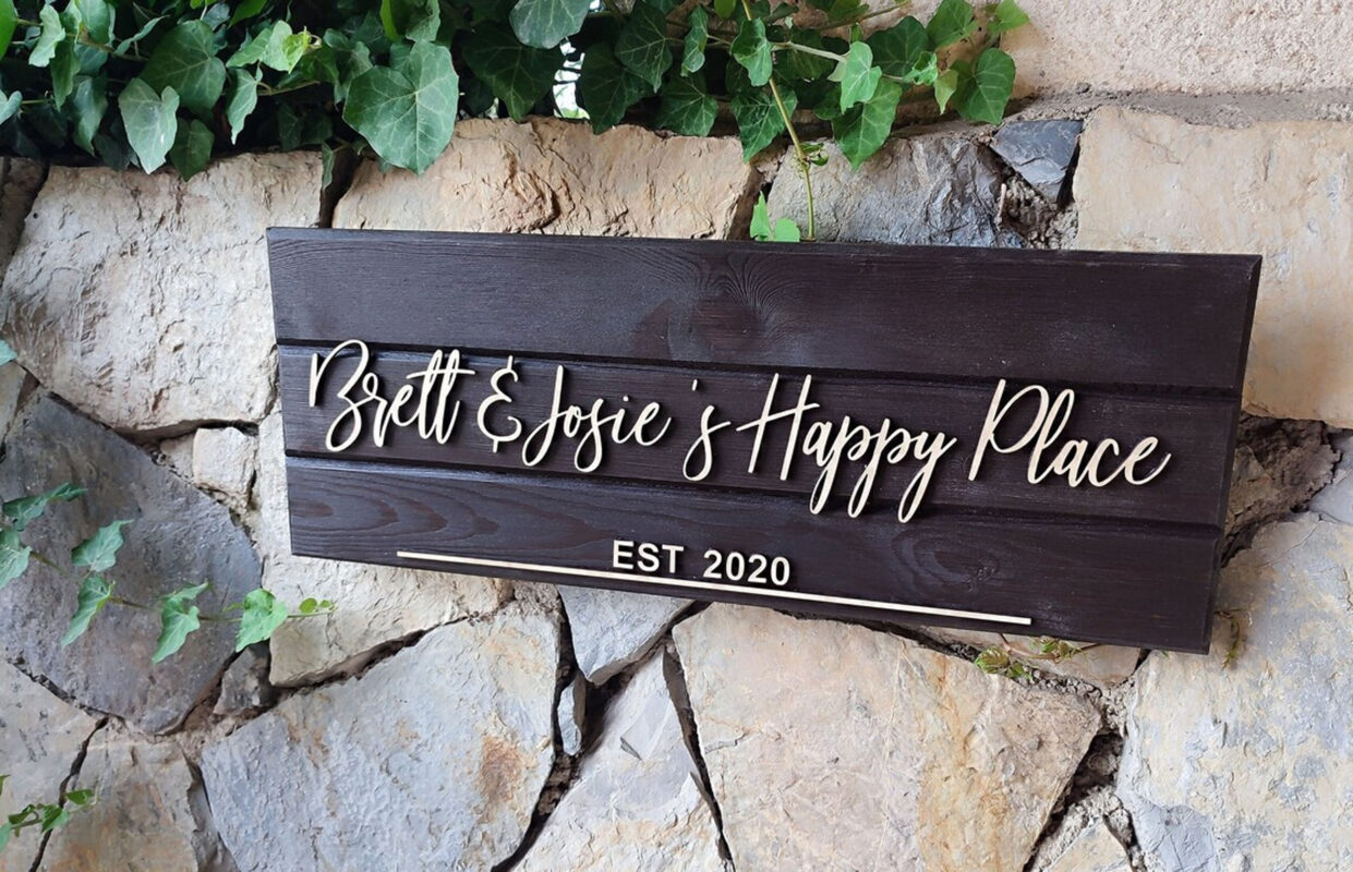 Our Happy Place Sign - Happy Place Wall Decor