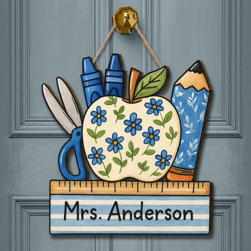 Floral Apple Classroom Decor