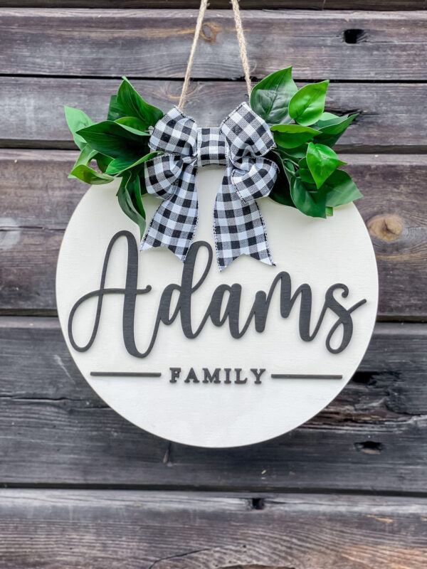 Personalized Family Door Sign - Last name sign