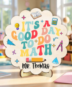 Custom Math Teacher Door Sign - Classroom Decor