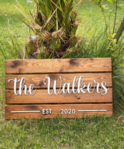 Family Last Name Sign - Anniversary Gifts